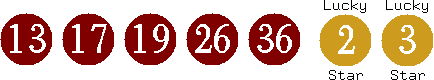 13 17 19 26 36 (02 03)