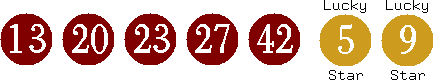 13 20 23 27 42 (05 09)