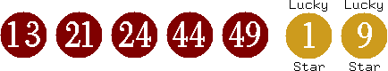 13 21 24 44 49 (01 09)