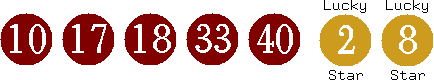 10 17 18 33 40 (02 08)