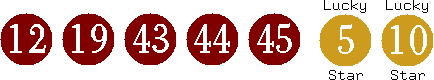 12 19 43 44 45 (05 10)
