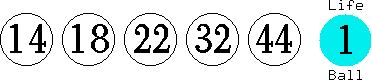 14 18 22 32 44 (01)