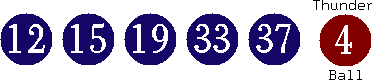 12 15 19 33 37 (04)