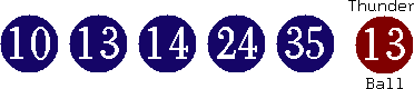 10 13 14 24 35 (13)