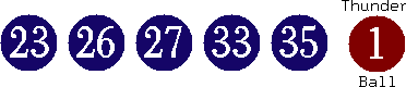 23 26 27 33 35 (01)
