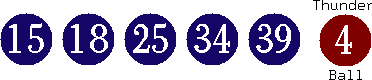 15 18 25 34 39 (04)