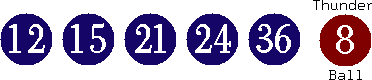 12 15 21 24 36 (08)