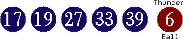 17 19 27 33 39 (06)