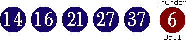 14 16 21 27 37 (06)