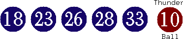 18 23 26 28 33 (10)