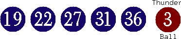19 22 27 31 36 (03)