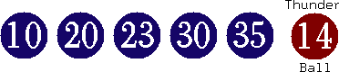 10 20 23 30 35 (14)