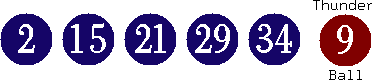 02 15 21 29 34 (09)