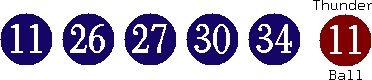 11 26 27 30 34 (11)