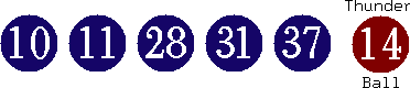 10 11 28 31 37 (14)