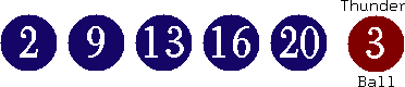 02 09 13 16 20 (03)