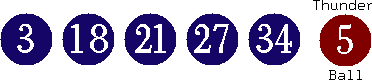 03 18 21 27 34 (05)