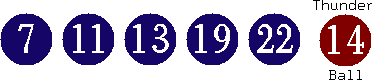 07 11 13 19 22 (14)