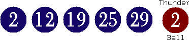 02 12 19 25 29 (02)