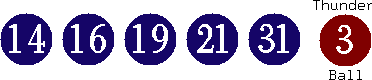 14 16 19 21 31 (03)