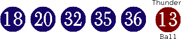 18 20 32 35 36 (13)