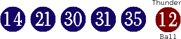14 21 30 31 35 (12)