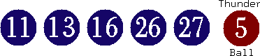 11 13 16 26 27 (05)