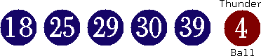 18 25 29 30 39 (04)