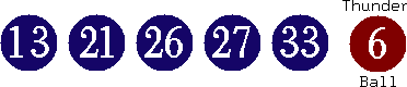 13 21 26 27 33 (06)