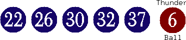 22 26 30 32 37 (06)