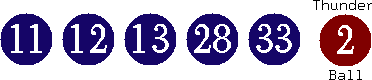 11 12 13 28 33 (02)