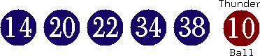 14 20 22 34 38 (10)