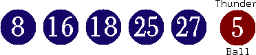 08 16 18 25 27 (05)