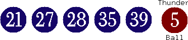 21 27 28 35 39 (05)