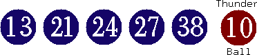 13 21 24 27 38 (10)