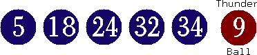 05 18 24 32 34 (09)
