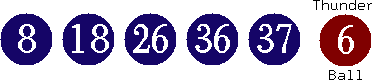 08 18 26 36 37 (06)
