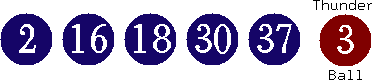 02 16 18 30 37 (03)