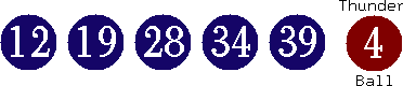 12 19 28 34 39 (04)