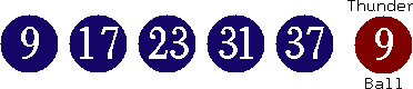 09 17 23 31 37 (09)