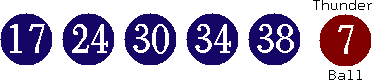 17 24 30 34 38 (07)
