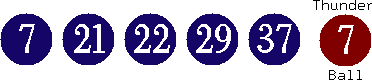 07 21 22 29 37 (07)