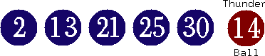 02 13 21 25 30 (14)