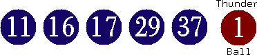 11 16 17 29 37 (01)