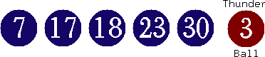 07 17 18 23 30 (03)
