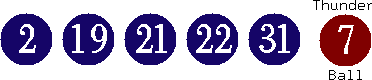 02 19 21 22 31 (07)