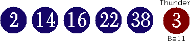 02 14 16 22 38 (03)