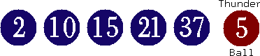 02 10 15 21 37 (05)