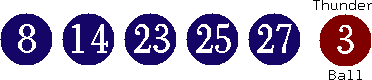 08 14 23 25 27 (03)