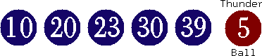 10 20 23 30 39 (05)